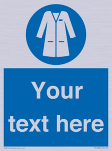 Custom Mandatory: Wear laboratory coat